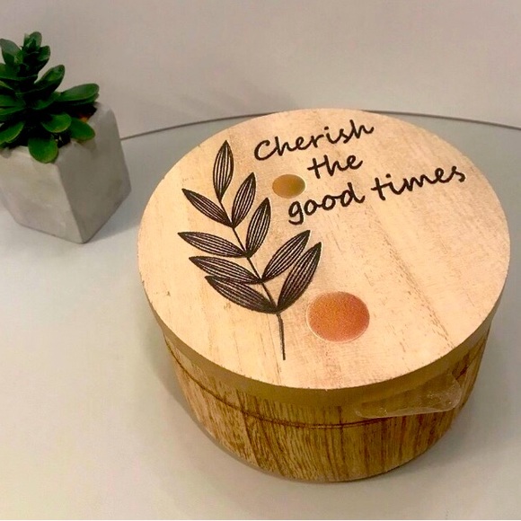 Trendy boutique Other - Handmade Wooden Keepsake Jewelry /Trinket Box NWT